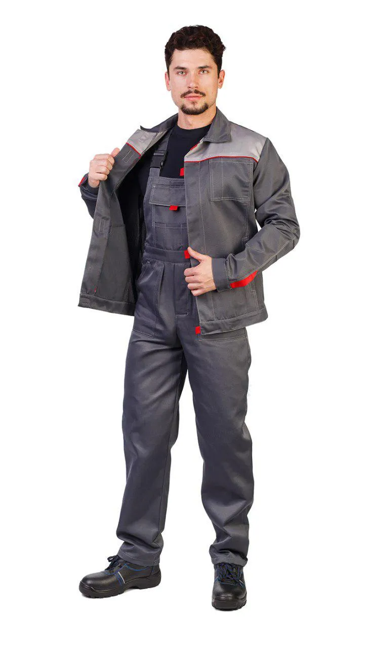 Спецодежда (куртка и комбинезон) из смесовой ткани#1