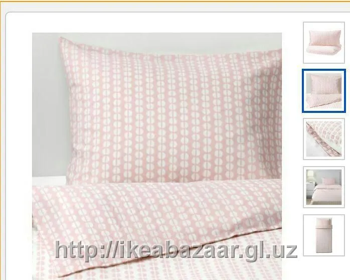 Набор постельного белья бледно-розовое IKEA#2