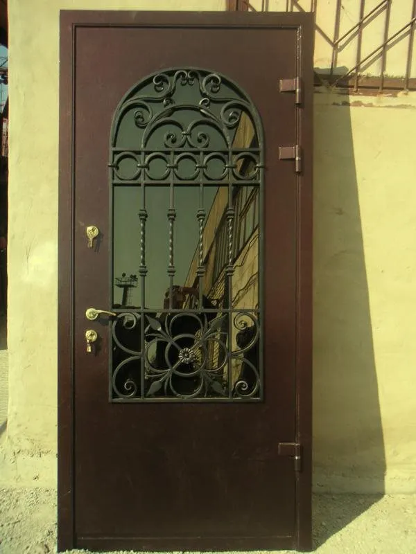 Художественные кованые двери и простые двери#5
