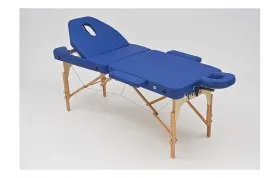Wendermann Wood 09 синий Массажный стол с подъемным подголовником и усиленной рамой - серия Professional#1