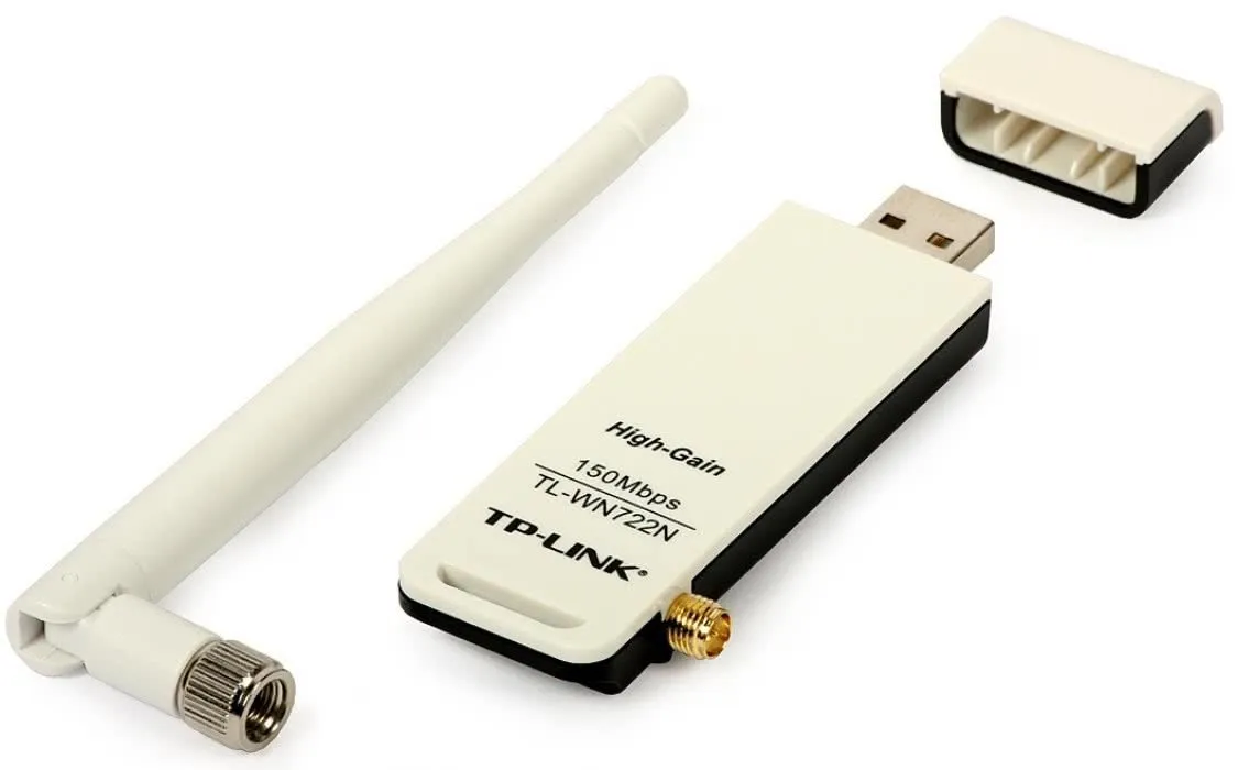 WiFi адаптер TL-WN722N High Gain Wireless N USB Adapter, Atheros, 1T1R, 2.4GHz, 802.11n/g/b, 1 detachable antenna#1