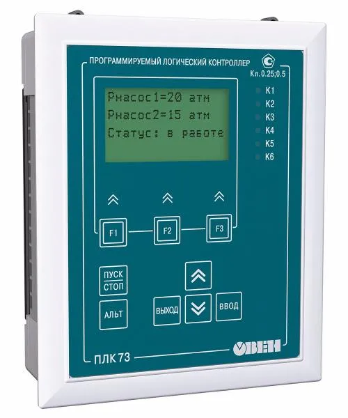 ПЛК73 контроллер с HMI для локальных систем в щитовом корпусе#1