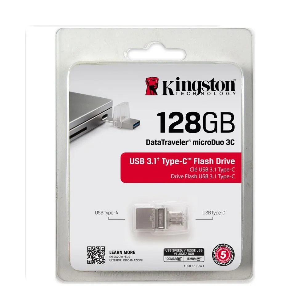 USB-накопитель Kingston DataTraveler microDuo 3C 128GB#6