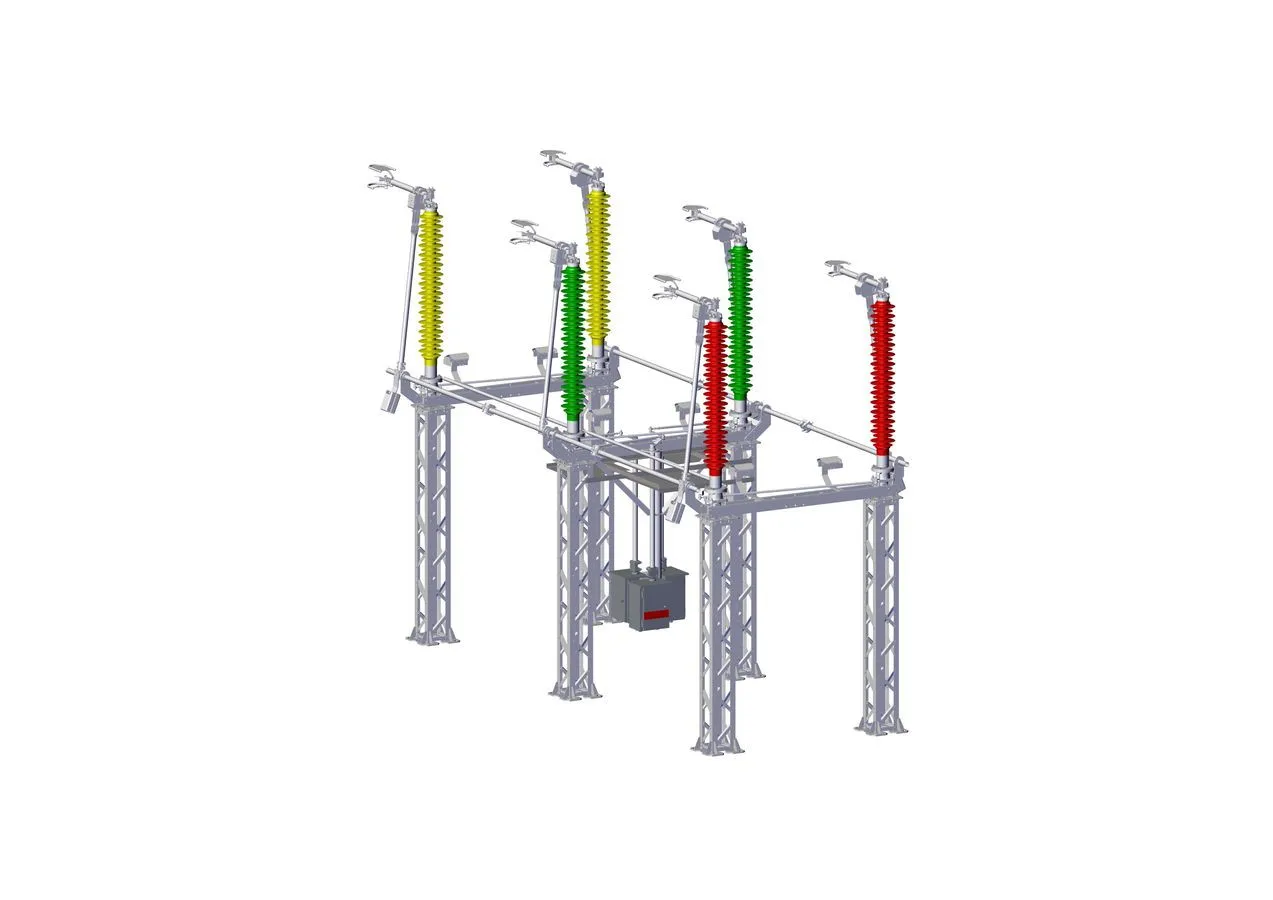 Разъединители наружной установки горизонтально-поворотного типа, напряжением 110 kV серии РГП-110#6