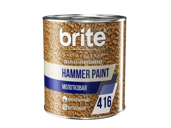 Эмаль "BRITE" с молотковым эффектом Hammer Paint#1