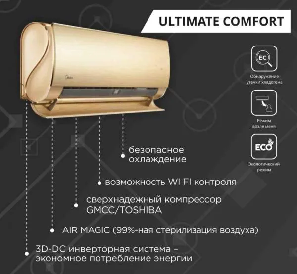 Кондиционер Ultimate Comfort *Inverter 9.000Btu#2