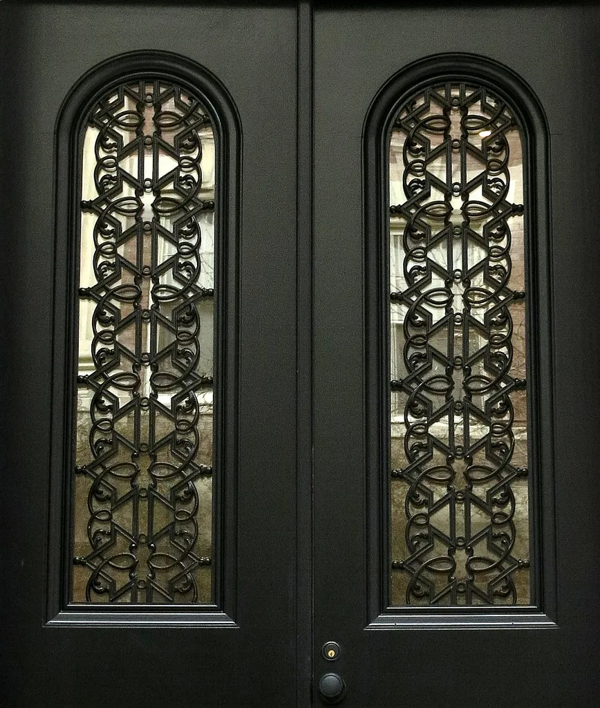 Художественные кованые двери и простые двери#3