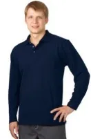 Рубашка «Поло» с длинным рукавом#1