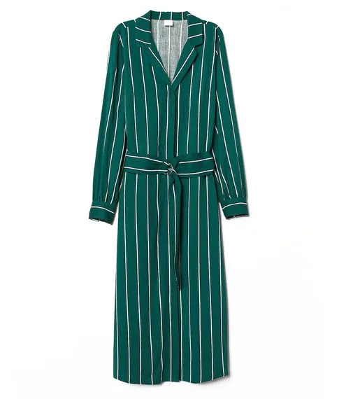 Платье H&M (зеленое в полоску)#1