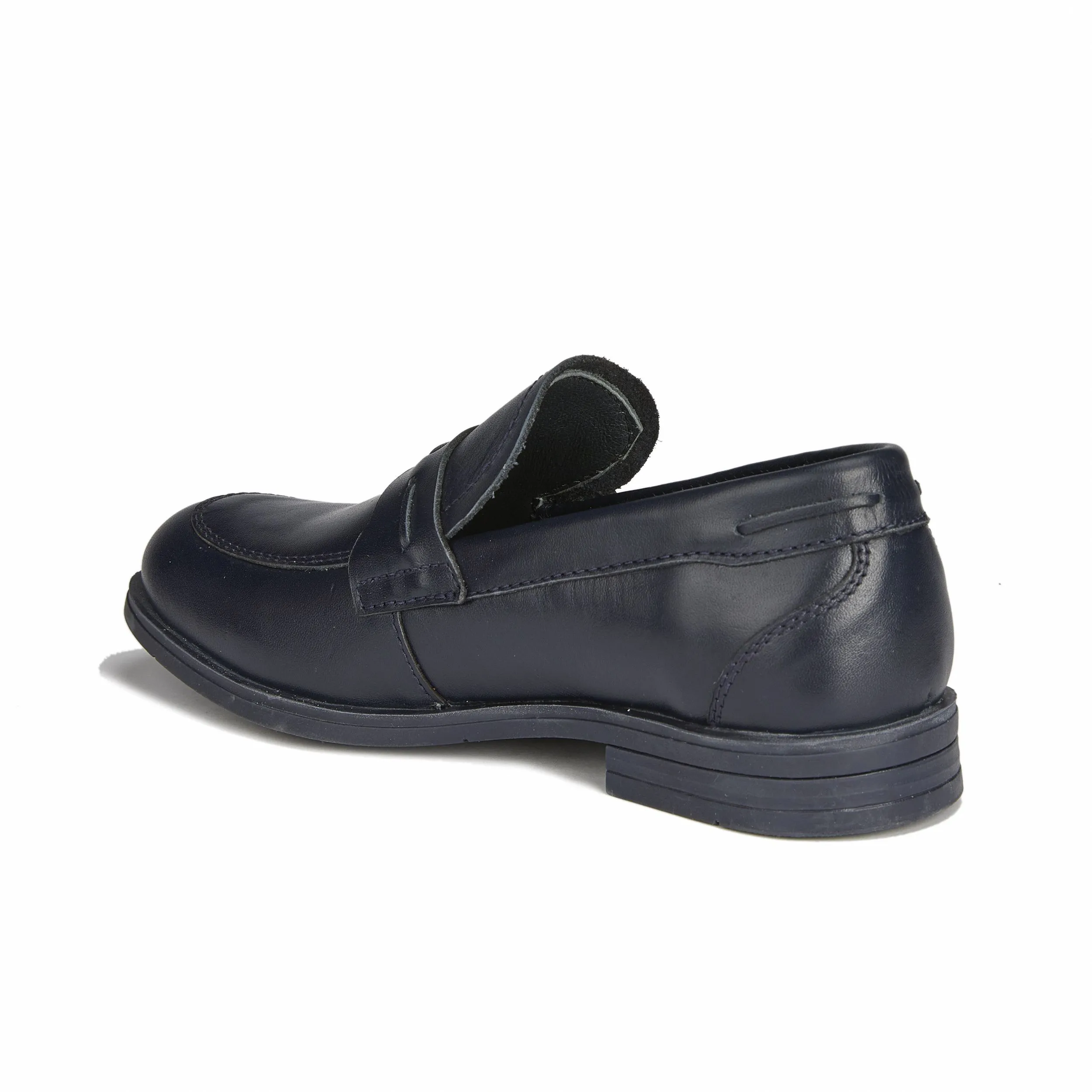Школьная кожаная обувь Smith (темно-синие)#3