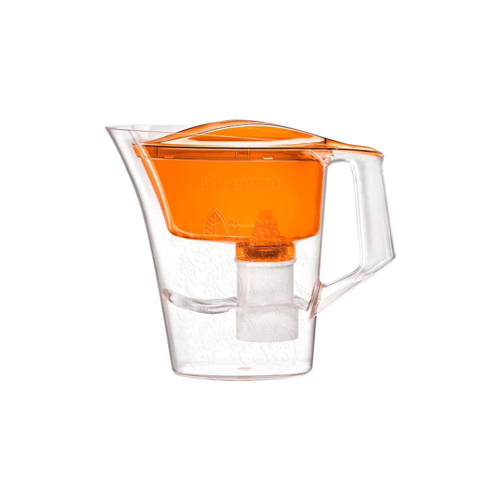 Фильтр-кувшин для очистки воды "БАРЬЕР Танго" оранжевый с узором#1