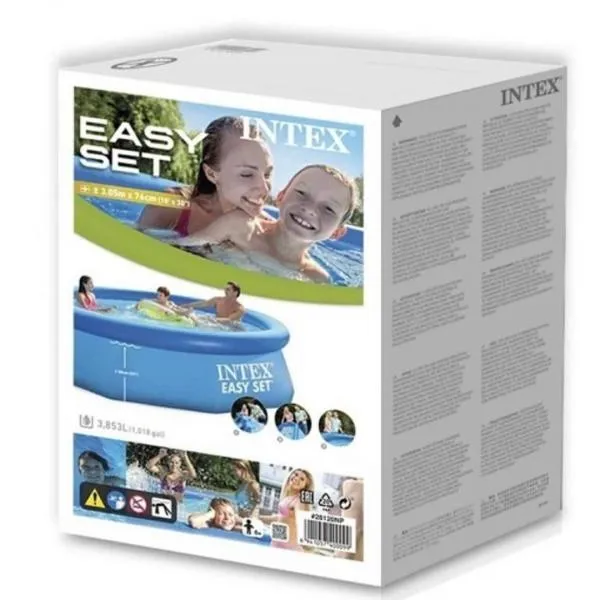 Надувной бассейн Intex круглый Easy Set 305×76#4