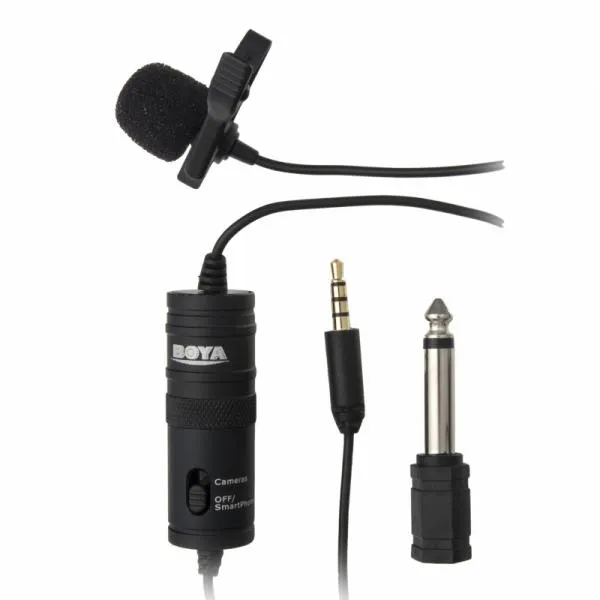 Микрофон для видео-камер с проводом и штекерами#3