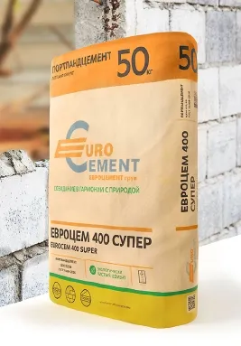 Цемент М400 Д20 Ахангаран бумажный мешок EURO#1