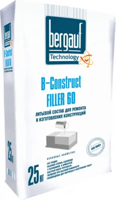 Ремонтный раствор, ремонт бетона B - CONSTRUCT FILLER ULTRA 60#1
