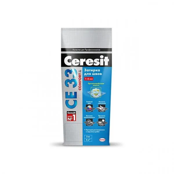 Затирка цветная для швов Ceresit CE33  2 кг#1