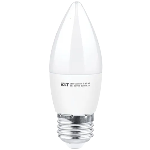 Светодиодная лампа LED Econom C37-M 6W E27 4000K ELT#1