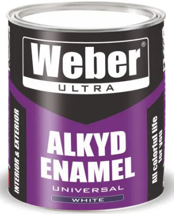 Эмаль ALKID ENAMEL UNIVERSAL белого цвета  2,7 кг#1