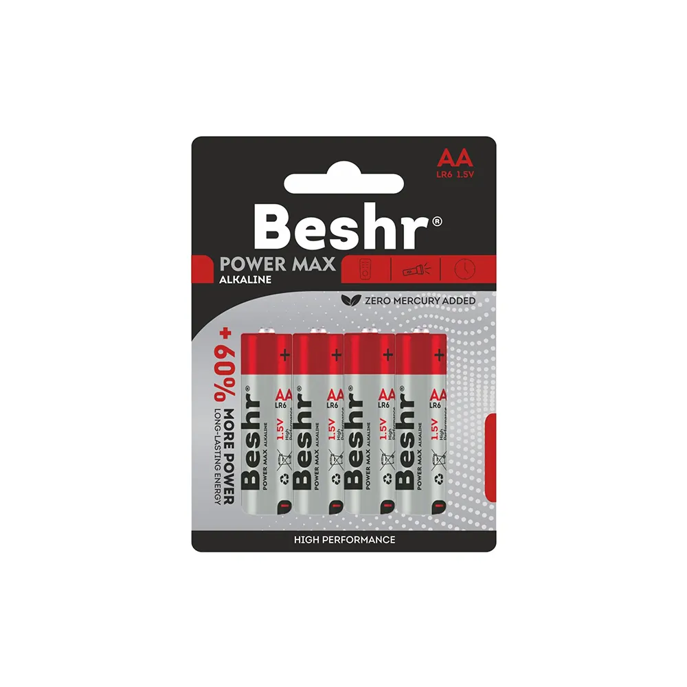 Батарейка BESHR POWER MAX ALKALINE 4B AALR6 1.5V#1