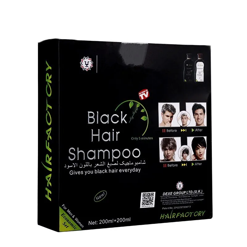 Шампунь для мужчин от седых волос DEXE BLACK HAIR SHAMPOO#3