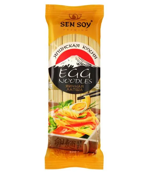 Яичная лапша Egg Noodles Premium Sen Soy, 300 г#1