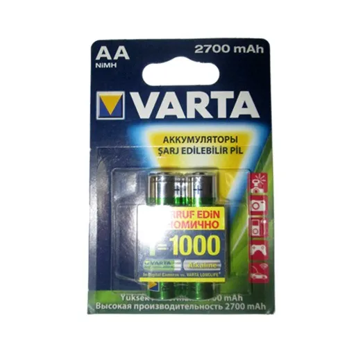Батарейки аккумуляторные VARTA 5706301402 ACCU AA 2700 mAh NI-MH#1