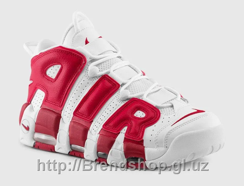 Nike Air More Utempo White/Red#2