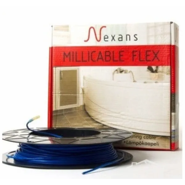 Тонкий нагревательный двужильный кабель Millicable Flex 15#2
