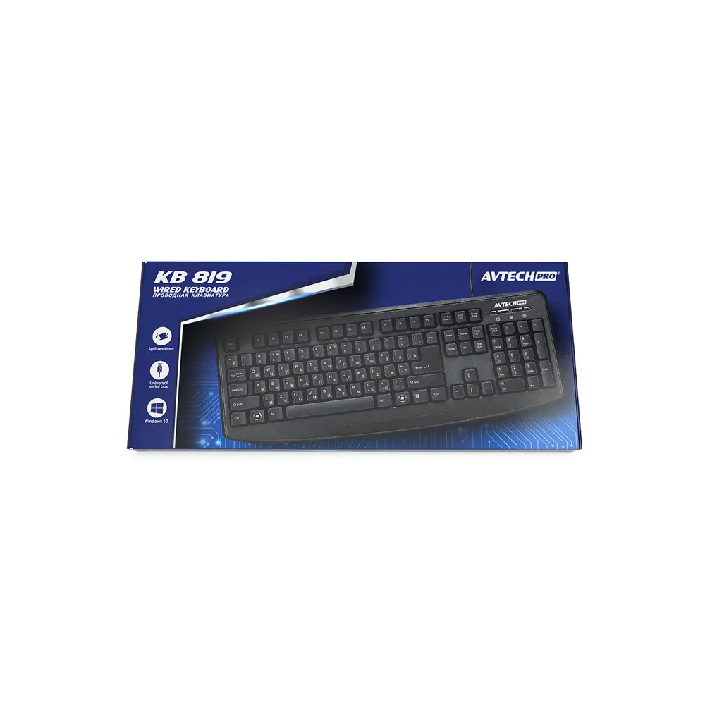 Клавиатура AVT PRO KB819 USB#2
