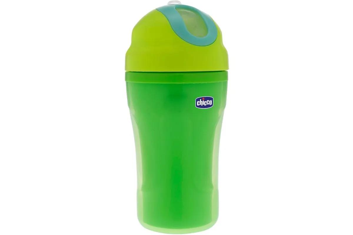 Пластиковая детская чашка 18М+, зелёный CH087#1