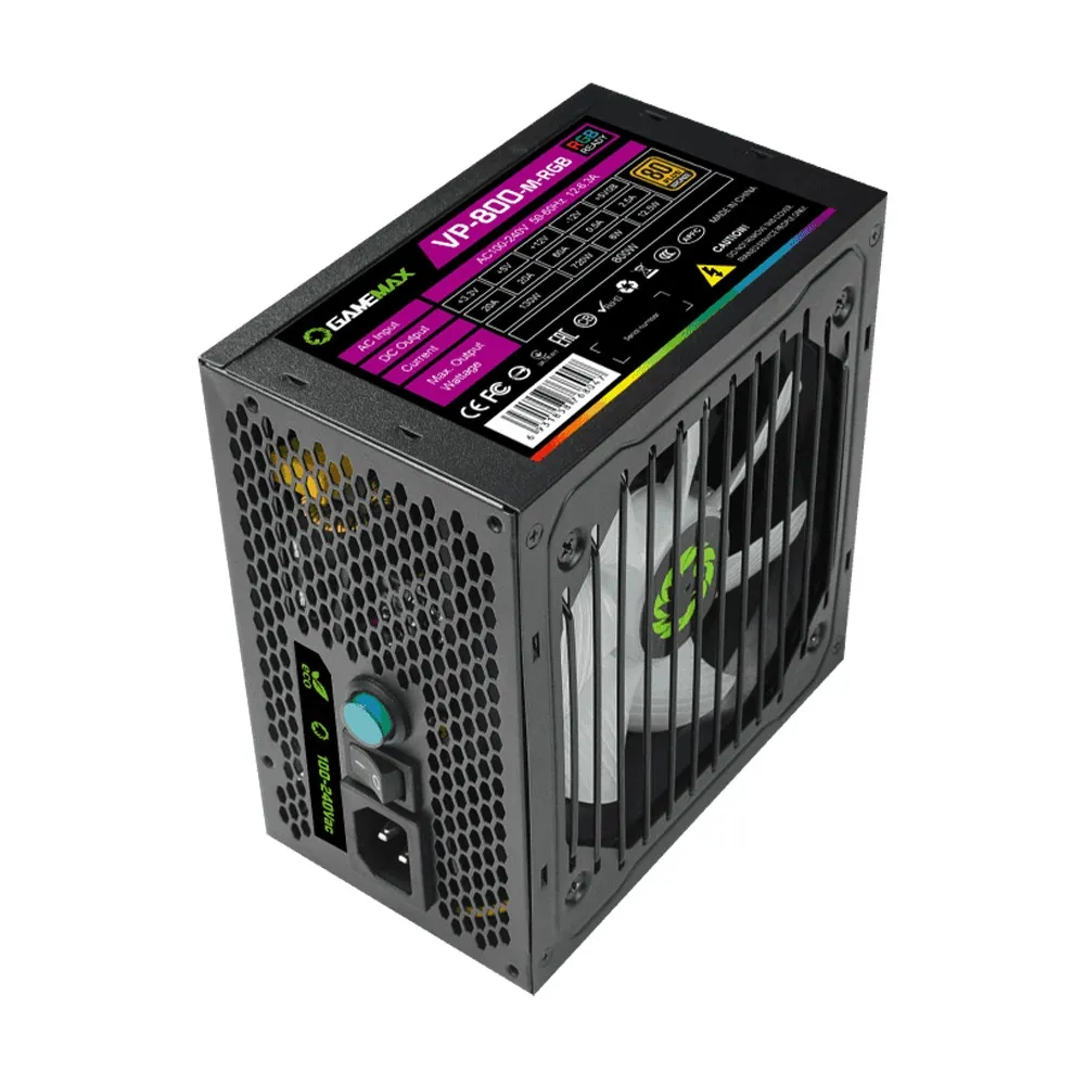 Блок питания GameMax VP-800-RGB-M 800W 80-PLUS Bronze#6