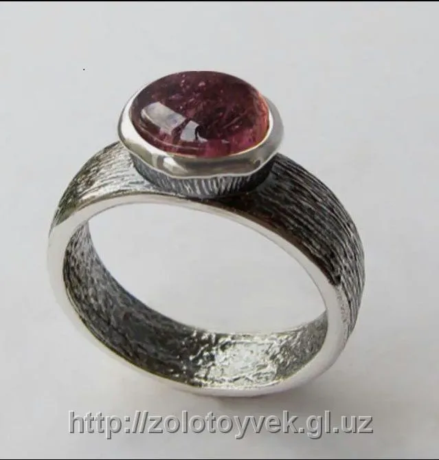 Серебряное кольцо с камнем#1