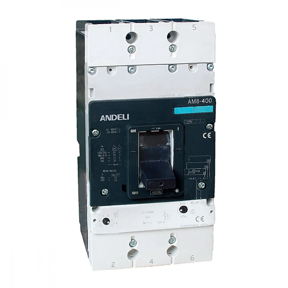 Автомат выключатель ANDELI AM8-400X 3P 400A#1