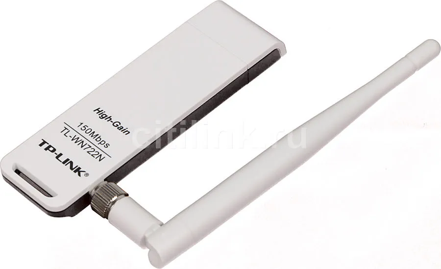 WiFi адаптер TL-WN722N High Gain Wireless N USB Adapter, Atheros, 1T1R, 2.4GHz, 802.11n/g/b, 1 detachable antenna#4