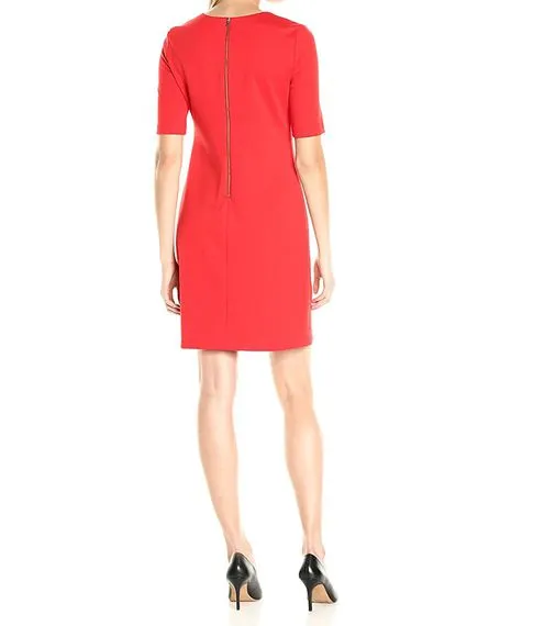 Платье Calvin Klein (красное, короткое)#2