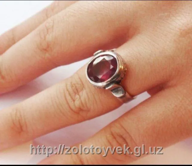 Серебряное кольцо с камнем#2