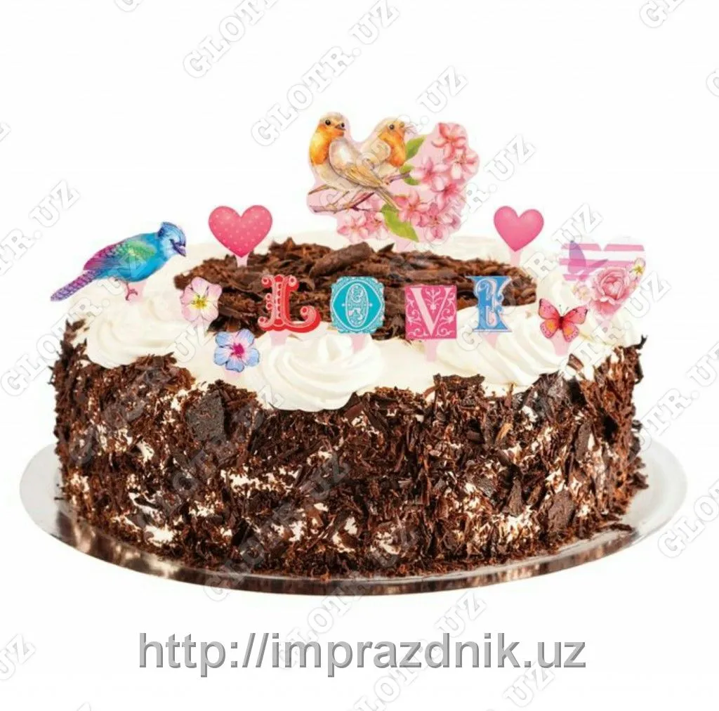 Набор для украшения торта "Для тебя"#1