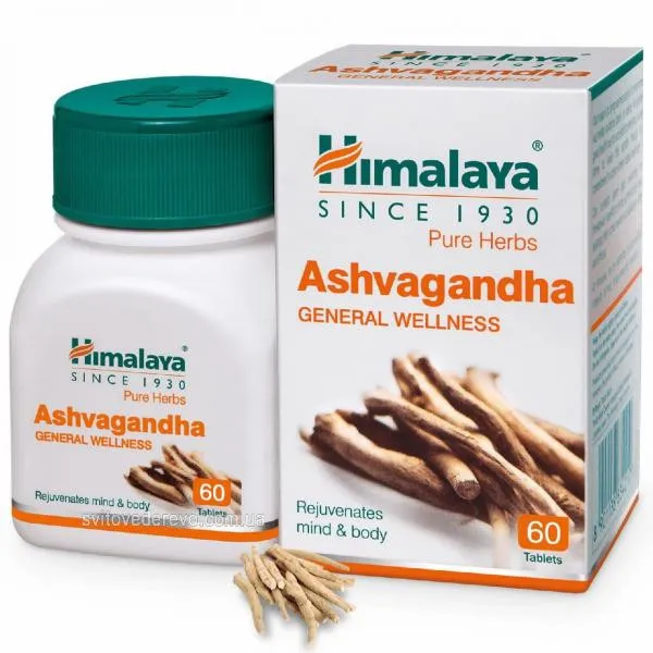 Тоник для мужского здоровья Ашвагандха, Гималаи (Ashwagandha, Himalaya), 60 таблеток#1