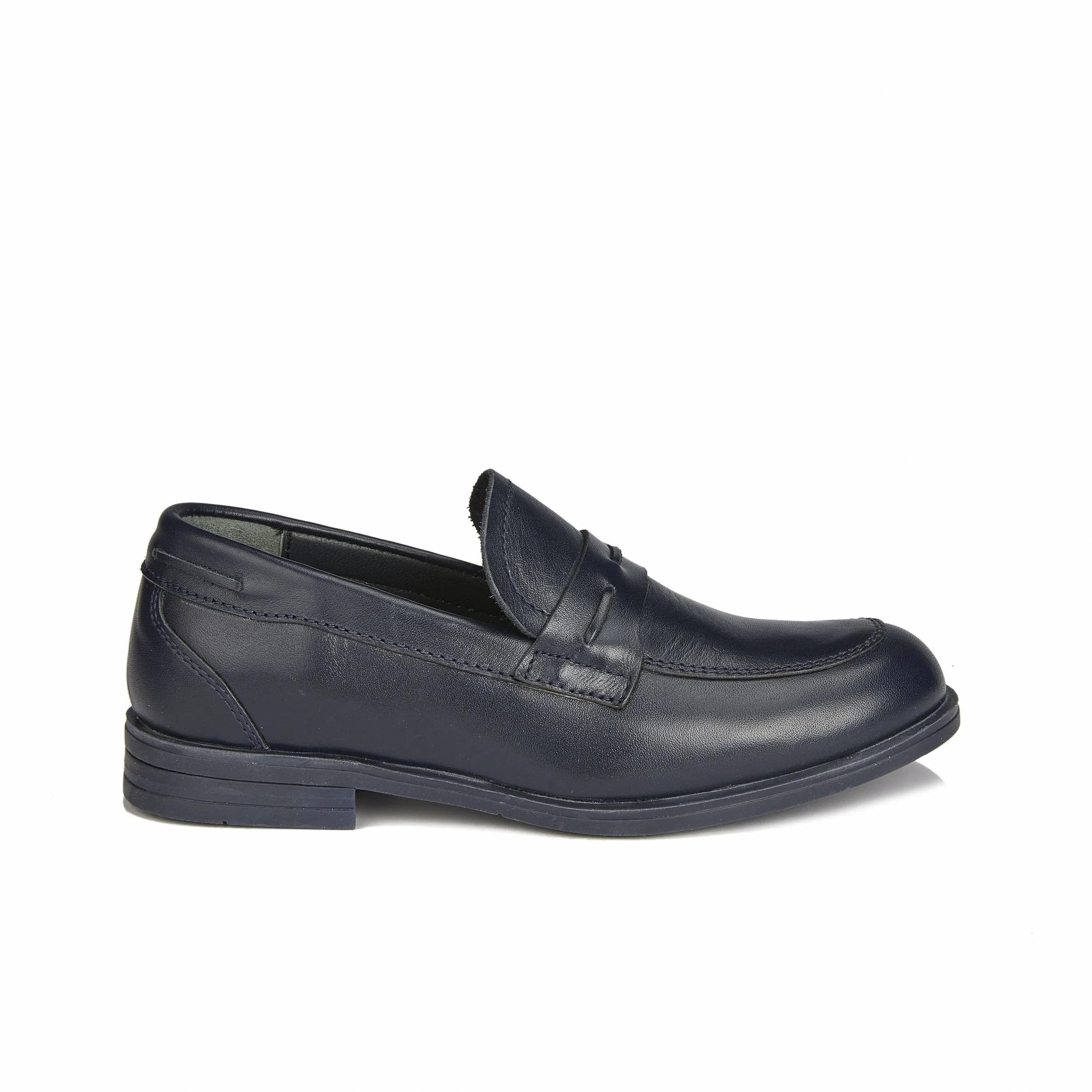 Школьная кожаная обувь Smith (темно-синие)#2