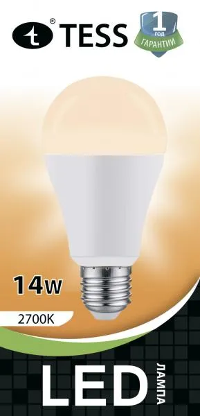 Лампа светодиодная A60 15 Вт "TESS" E27 3000K#1