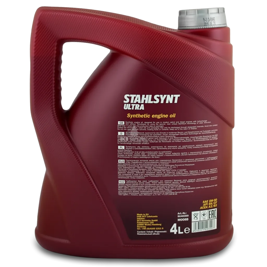 Моторное масло Mannol STAHLSYNT ULTRA 5w50  API  SN/CF  4л#2
