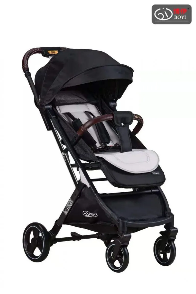 Складная коляска для новорожденных black#1