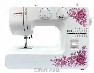 Janome JB3115 — лёгкая в управлении электромеханическая швейная машина