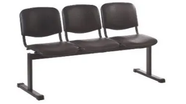 Кресло трёх секционный для фойе без подлокотников ITM-128