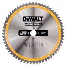 Пильный диск по дереву с гвоздями DEWALT, DT1960-QZ, 305 x 30 мм, 60 зубов