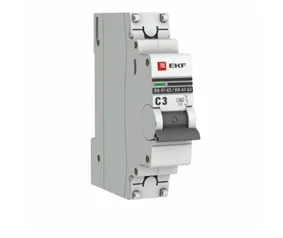 Автоматический выключатель 1P  3А (C) 4,5kA ВА 47-63 EKF PROxima