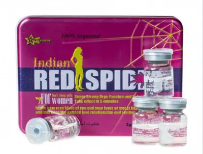 Ayollar tomchilari - "RED SPIDER Indian" (hind qizil o'rgimchak), 12 dona