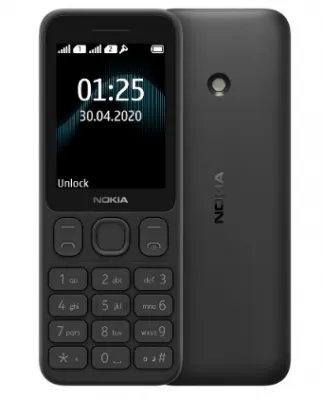 Nokia 125 Dual Sim telefon, qora