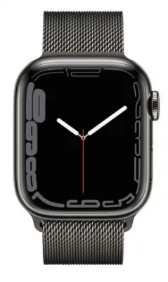 Умные часы Apple Watch Series 7 GPS + Cellular 41mm Stainless Steel with Graphite Milanese Loop