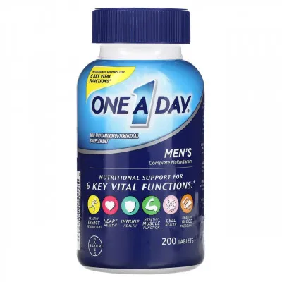 One-A-Day, полный мультивитаминный комплекс для мужчин, 200 таблеток